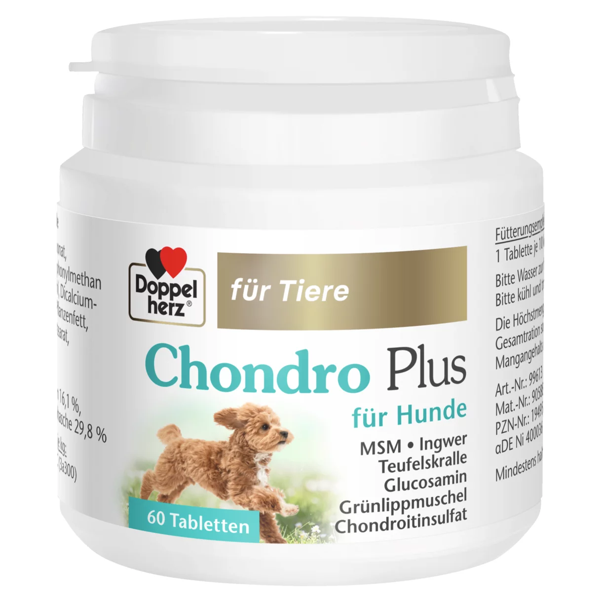 Doppelherz für Tiere Chondro Plus für Hunde Frontansicht